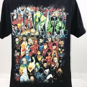 Marvel Civil War Comic Book T-Shirt Mad Engine S